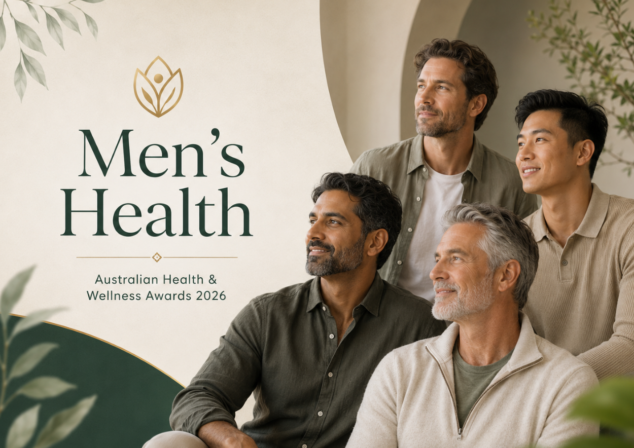 Men’s Health category feature image for the Australian Health and Wellness Awards 2026